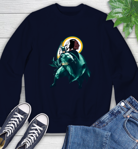 NFL Batman Football Sports Washington Redskins Sweatshirt 3