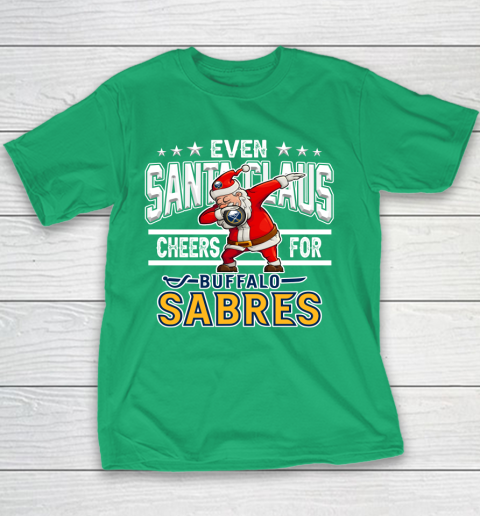 Buffalo Sabres Even Santa Claus Cheers For Christmas NHL Youth T-Shirt 3