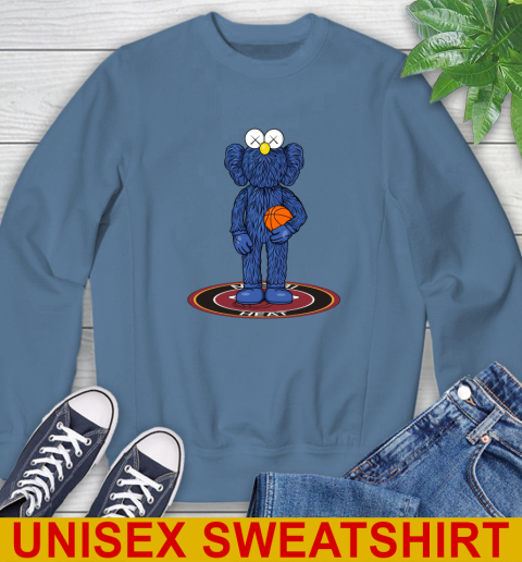 NBA Basketball Miami Heat Kaws Bff Blue Figure Shirt Sweatshirt 9 NBA Basketball Miami Heat Kaws Bff Blue Figure Shirt Sweatshirt - Image 9