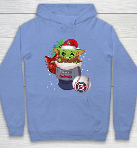 Washington Nationals Christmas Baby Yoda Star Wars Funny Happy MLB Hoodie 11