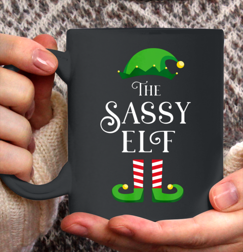 The Sassy Elf Matching Family Group Christmas Gift Ceramic Mug 11oz