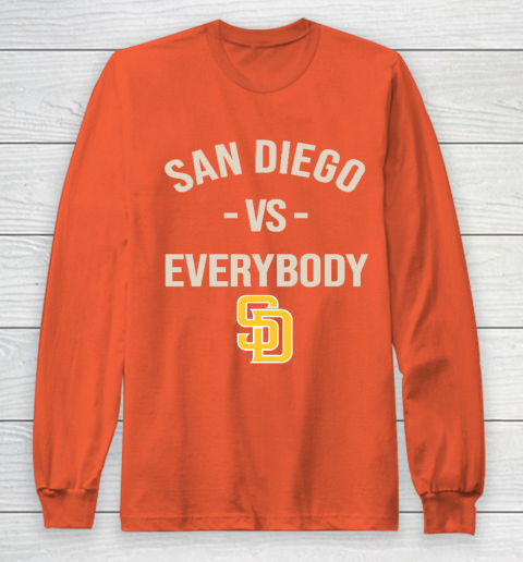 San Diego Padres Vs Everybody Long Sleeve T-Shirt 3