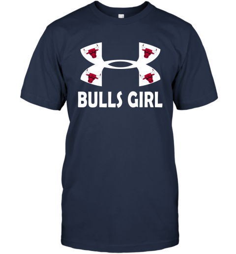 NBA Chicago Bulls Girl Under Armour Basketball Sports RAOx6QZTvFG classic t shirt 2 95 151514 front navy