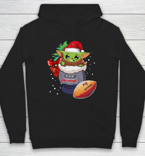 Tampa Bay Buccaneers Christmas Baby Yoda Star Wars Funny Happy NFL Hoodie 2