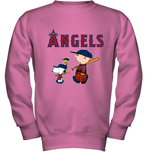 Los Angeles Angels Let's Play Baseball Together Snoopy MLB Women's