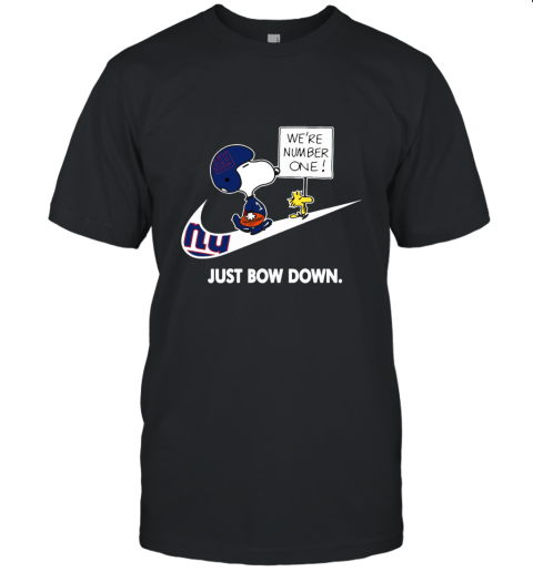 NFL New York Giants Are Number One – NIKE Just Bow Down Snoopy