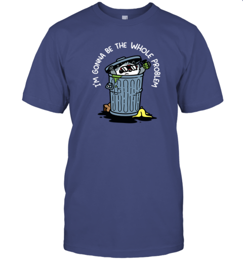 jqax raccoon iamp 39 m gonna be the whole problem premium classic t shirt 2 front purple