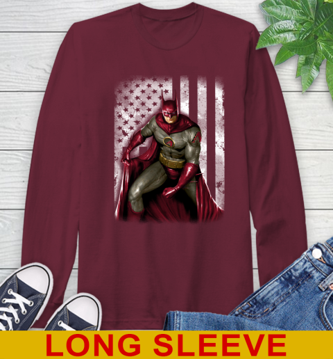 Arizona Diamondbacks MLB Baseball Batman DC American Flag Shirt Long Sleeve T-Shirt 7