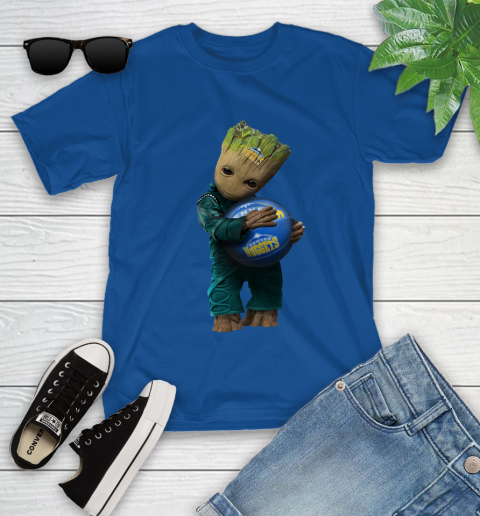 NBA Groot Guardians Of The Galaxy Basketball Sports Denver Nuggets Youth T-Shirt 9