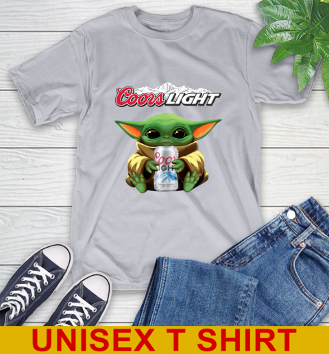 Star Wars Baby Yoda Hugs Coors Beer Shirt 6
