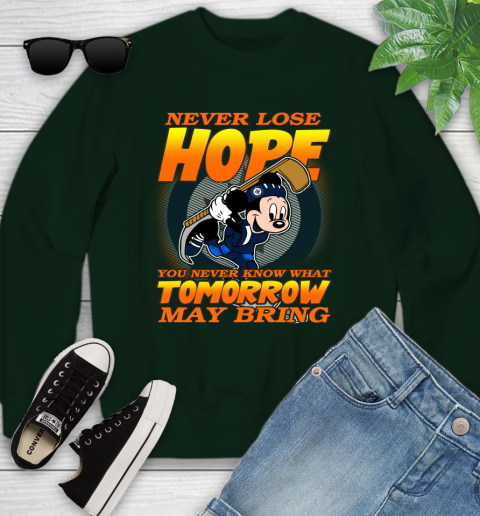 Winnipeg Jets NHL Hockey ootball Mickey Disney Never Lose Hope Youth Sweatshirt 9