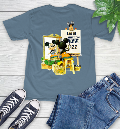 NBA Basketball Utah Jazz Mickey Drawing Shirt 9
