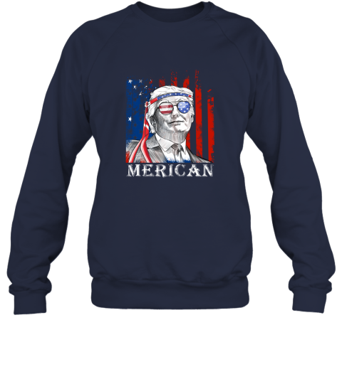 ijmn merica donald trump 4th of july american flag shirts sweatshirt 35 front navy