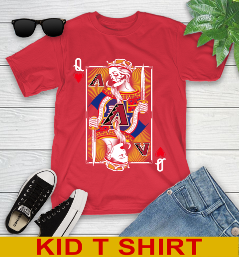 MLB Baseball Arizona Diamondbacks The Queen Of Hearts Card Shirt Youth T-Shirt 11