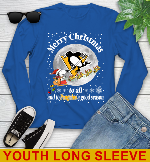 Pittsburgh Penguins Merry Christmas To All And To Penguins A Good Season NHL Hockey Sports Youth Long Sleeve 10