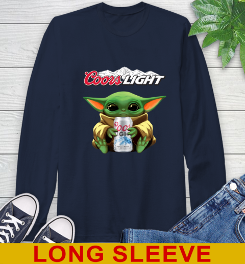 Star Wars Baby Yoda Hugs Coors Beer Shirt 61