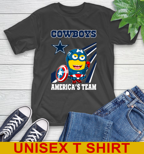 NFL Football Dallas Cowboys Captain America Marvel Avengers Minion Shirt T-Shirt