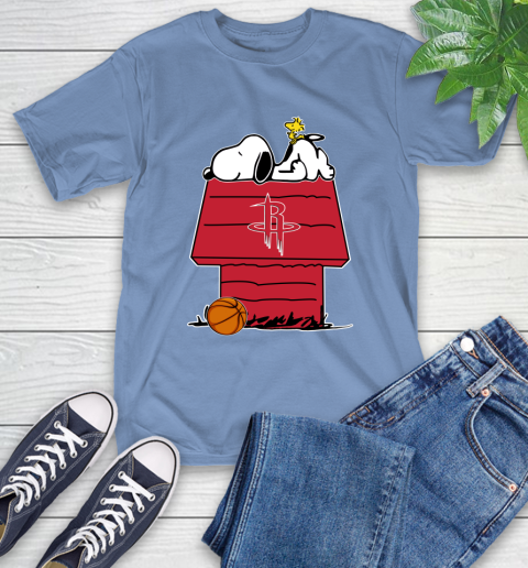 Houston Rockets NBA Basketball Snoopy Woodstock The Peanuts Movie T-Shirt 11