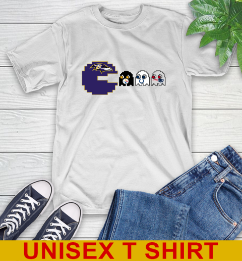 Baltimore Ravens NFL Football Pac Man Champion T-Shirt