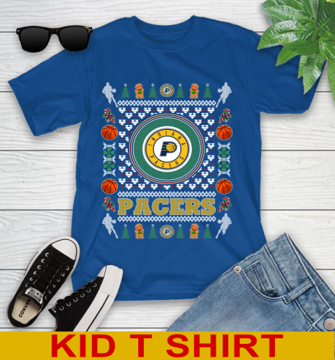 Indiana Pacers Merry Christmas NBA Basketball Loyal Fan Youth T-Shirt 10