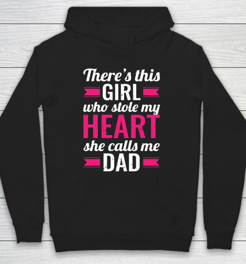 Father's Day Funny Gift Ideas Apparel  Daughter Stole My Heart Dad Father T Shirt Hoodie