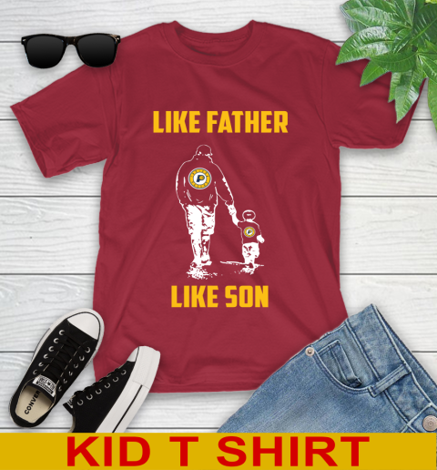 Indiana Pacers NBA Basketball Like Father Like Son Sports Youth T-Shirt 12