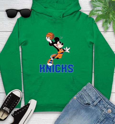 NBA Basketball New York Knicks Cheerful Mickey Mouse Shirt Youth Hoodie 7