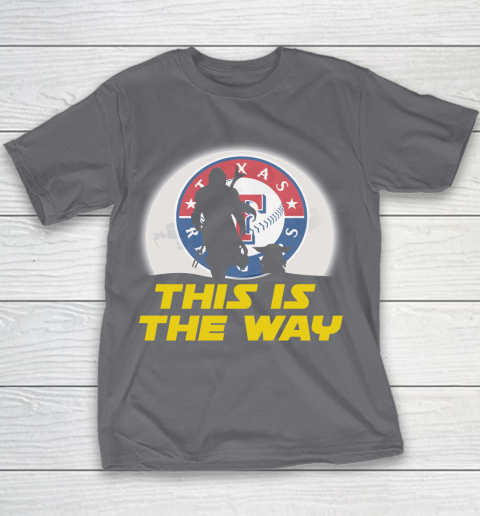 Texas Rangers MLB Baseball Star Wars Yoda And Mandalorian This Is The Way Youth T-Shirt 5