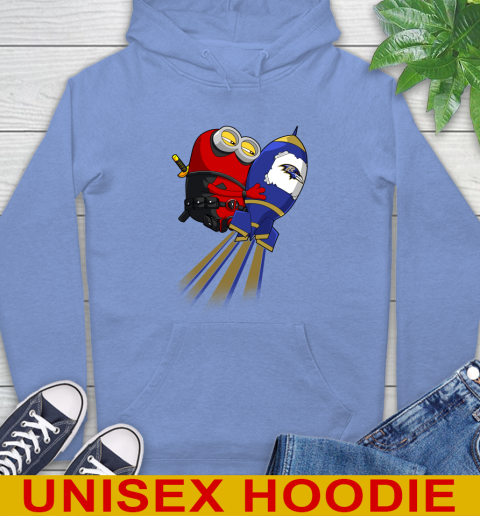 NFL Football Baltimore Ravens Deadpool Minion Marvel Shirt Hoodie 11