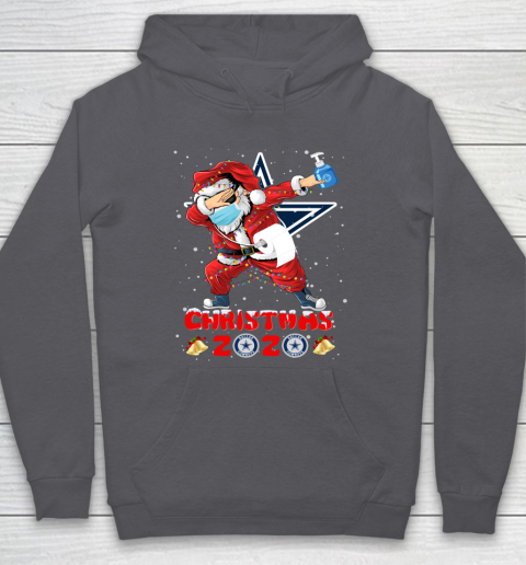 Dallas Cowboys Funny Santa Claus Dabbing Christmas 2020 NFL Hoodie 4