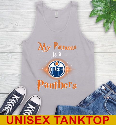 NHL Hockey Harry Potter My Patronus Is A Edmonton Oilers Tank Top 3