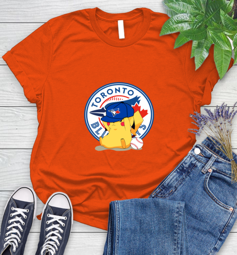 MLB Pikachu Baseball Sports Toronto Blue Jays Women's T-Shirt