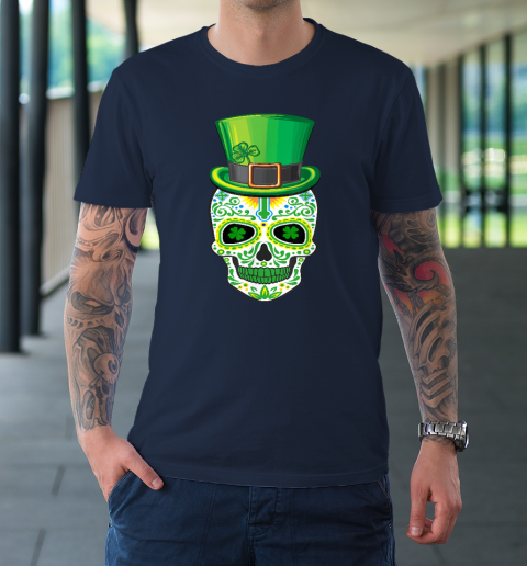 Skull St Patricks Day Irish Funny Saint Patricks Day Of Dead T-Shirt 2