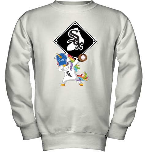 Hip Hop Dabbing Unicorn Flippin Love Chicago White Sox Youth Sweatshirt