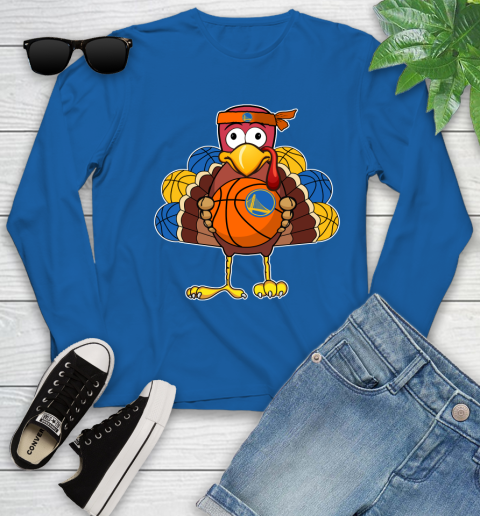 Golden State Warriors Turkey thanksgiving day Youth Long Sleeve 9