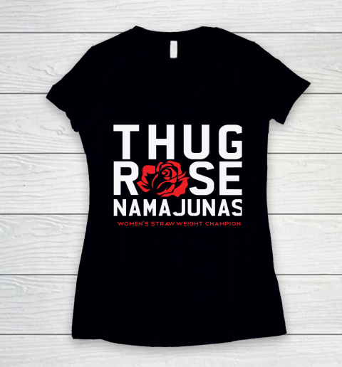 Thug Rose Namajunas Classic Women's V-Neck T-Shirt