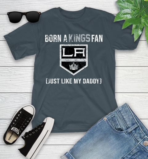 NHL Los Angeles Kings Hockey Loyal Fan Just Like My Daddy Shirt Youth T-Shirt 9