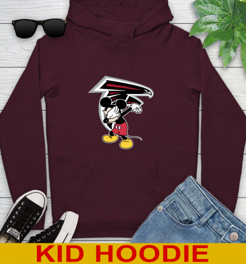 Atlanta Falcons NFL Football Dabbing Mickey Disney Sports Youth Hoodie 7