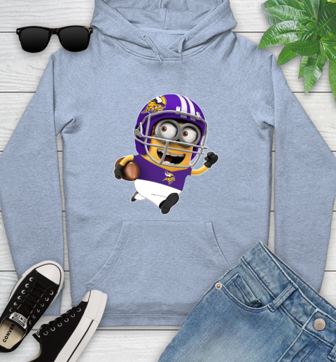 NFL Minnesota Vikings Minions Disney Football Sports Youth Hoodie 10
