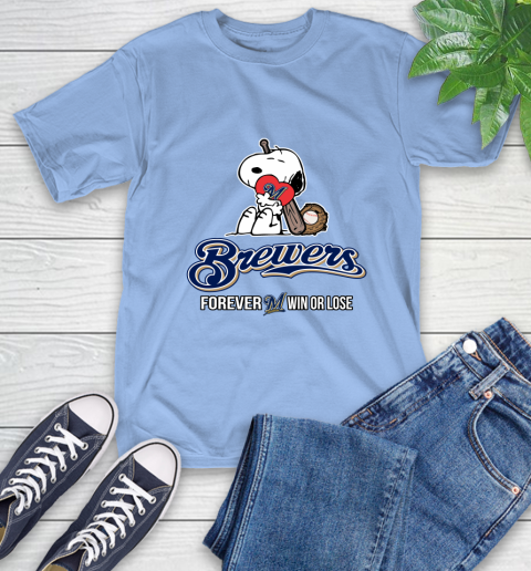 MLB The Peanuts Movie Snoopy Forever Win Or Lose Baseball Milwaukee Brewers 11