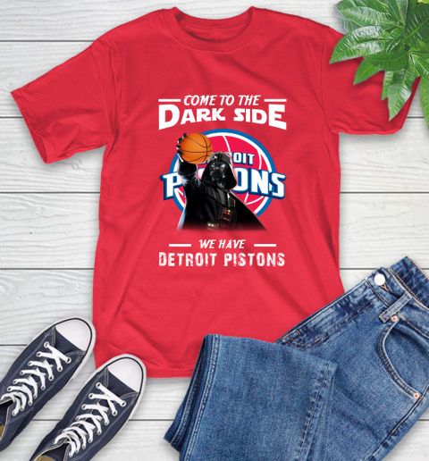 NBA Come To The Dark Side We Have Detroit Pistons Star Wars Darth Vader Basketball T-Shirt 11