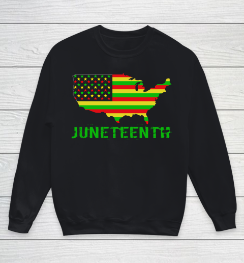 Juneteenth June 19th 1865 Black History Liberation Day Youth Sweatshirt