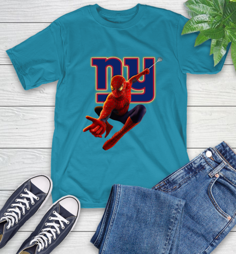 NFL Spider Man Avengers Endgame Football New York Giants T-Shirt 8