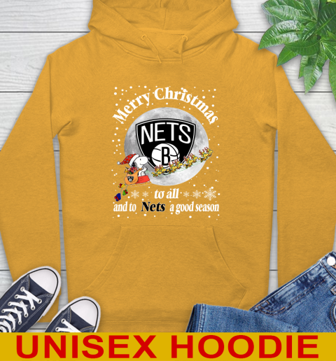 Brooklyn Nets Merry Christmas To All And To Nets A Good Season NBA Basketball Sports Hoodie 2