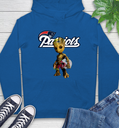 New England Patriots NFL Football Groot Marvel Guardians Of The Galaxy Hoodie 9
