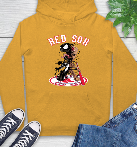 MLB Boston Red Sox Baseball Venom Groot Guardians Of The Galaxy Hoodie 3