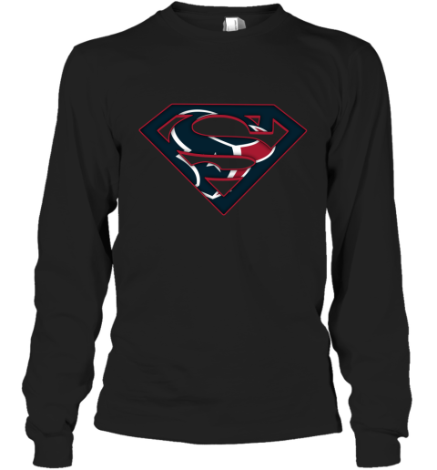 We Are Undefeatable The Houston Texans x Superman NFL Long Sleeve T-Shirt