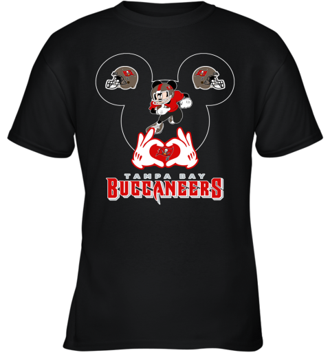 I Love The Buccaneers Mickey Mouse Tampa Bay Buccaneers s Youth T-Shirt