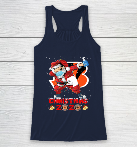 Cincinnati Bengals Funny Santa Claus Dabbing Christmas 2020 NFL Racerback Tank 8