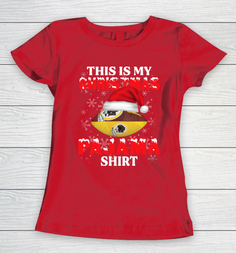 Washington Redskins This Is My Christmas Pajama Shirt NFL Women's T-Shirt 9